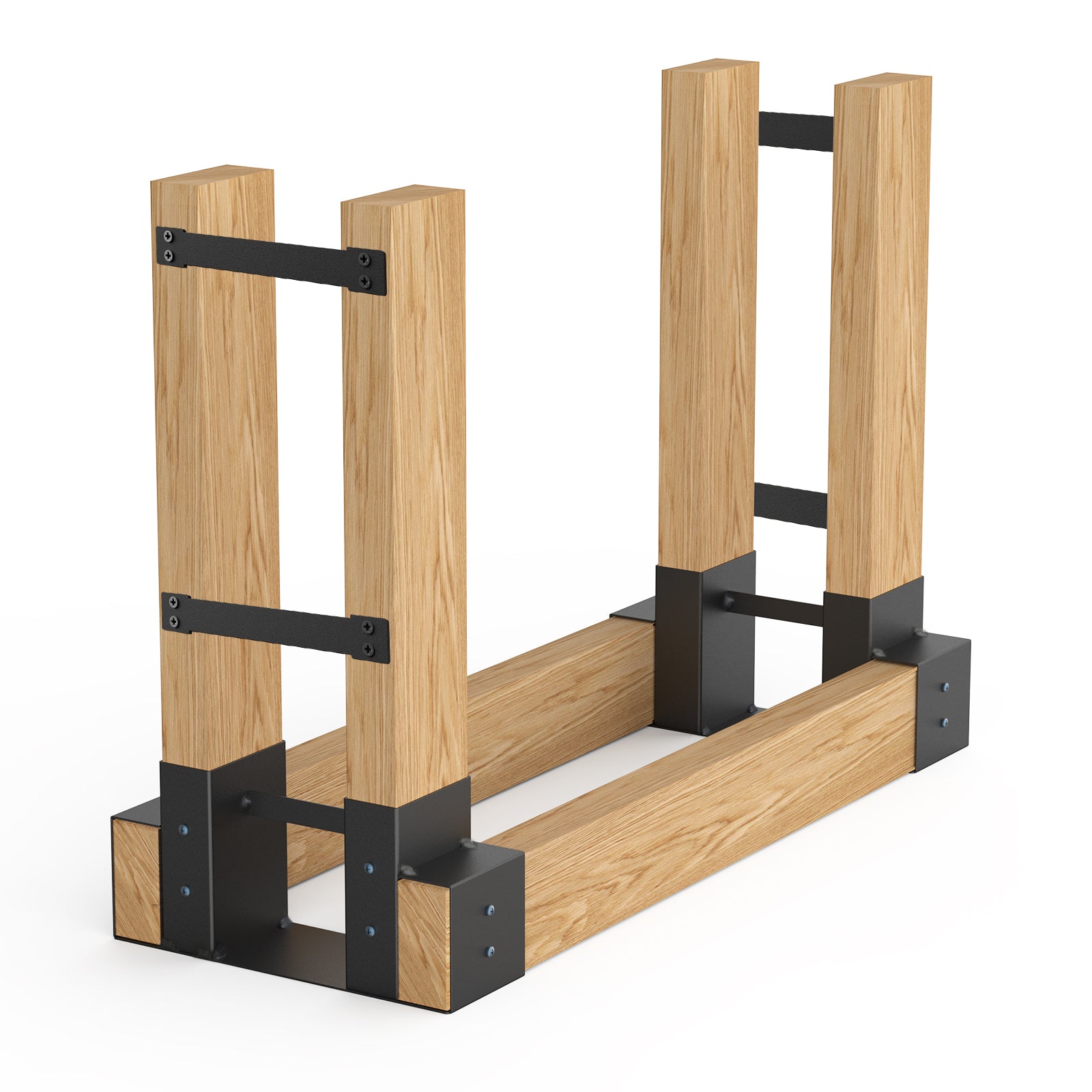 Firewood Log Storage Rack Bracket Kit, Good for Stability, 4-Bracket Kit