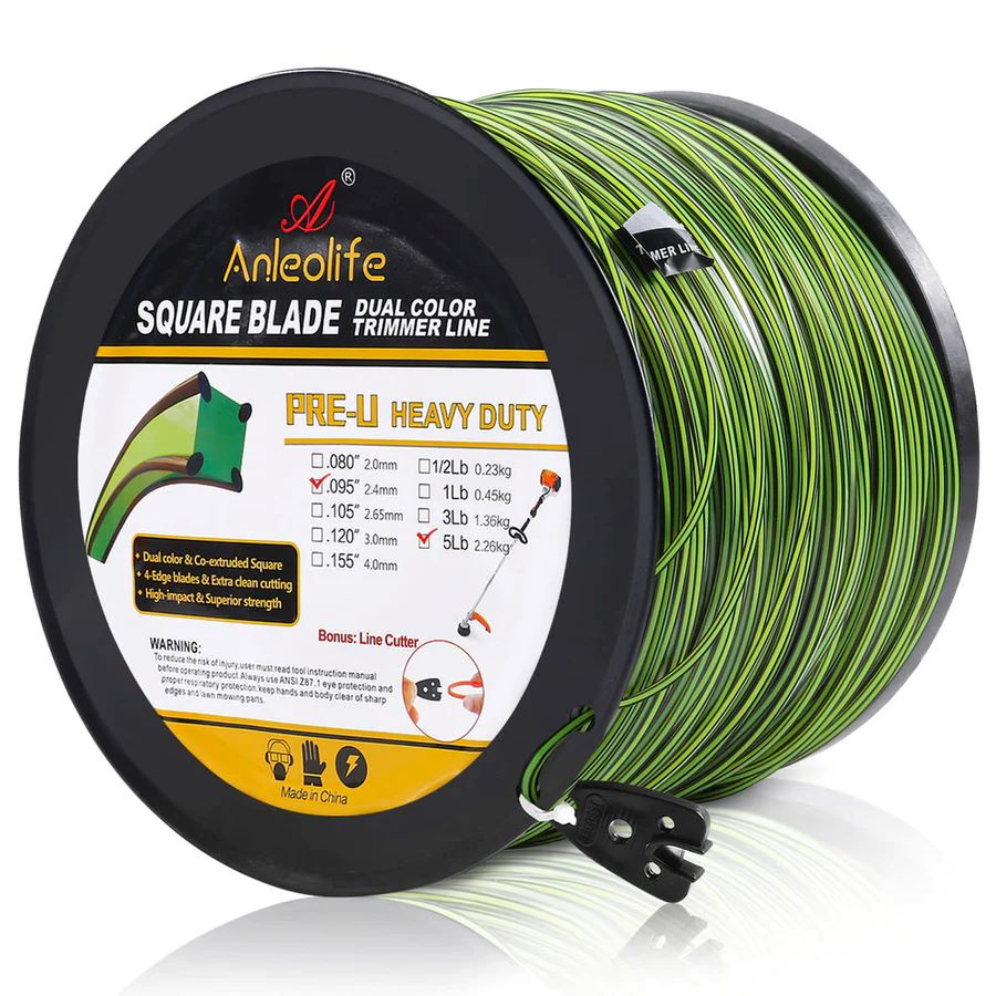 Square Blade Reinforced Trimmer Line