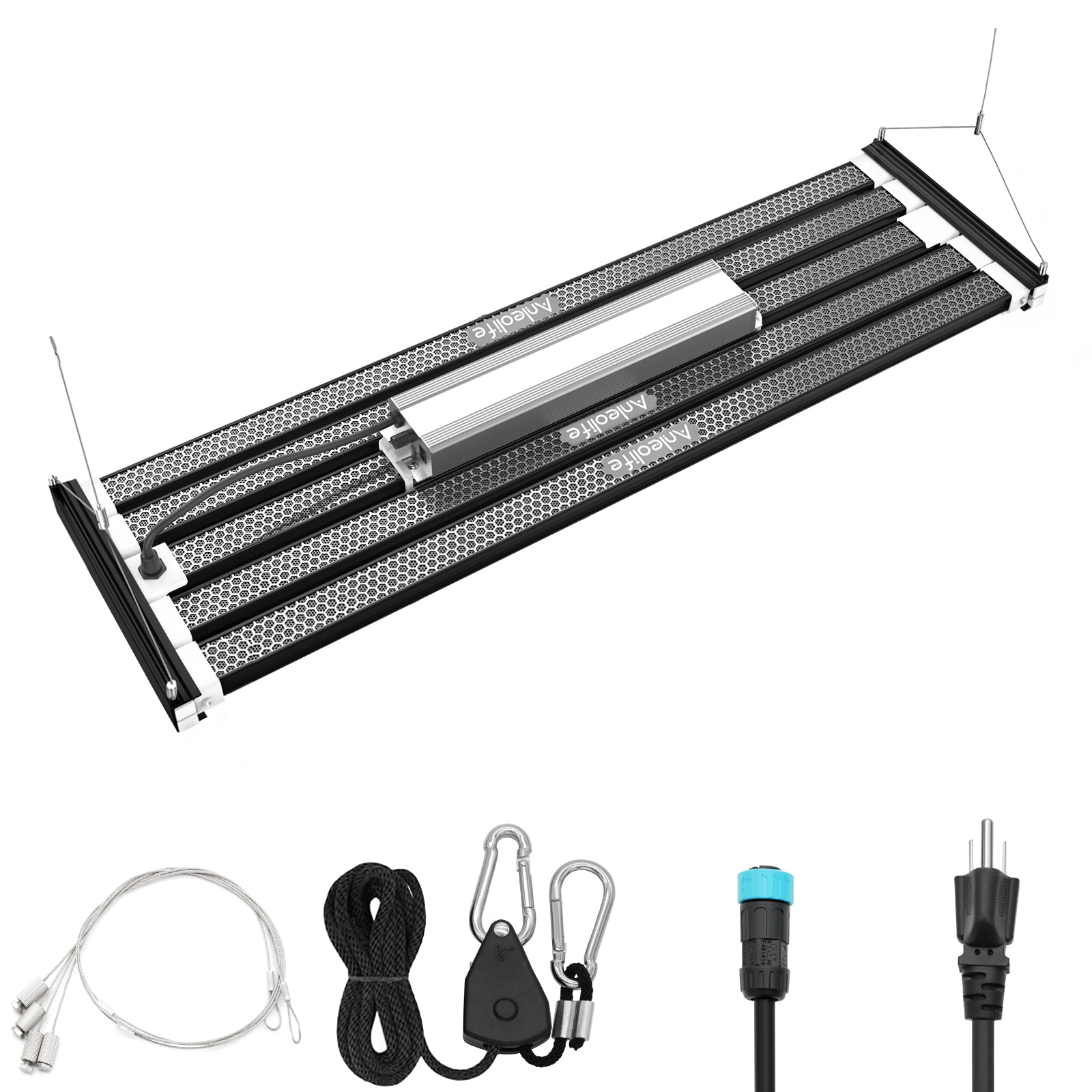 730W Stretchable LED Grow Lights Samsung LM301H EVO Diodes Full Spectrum Lamp(Black)